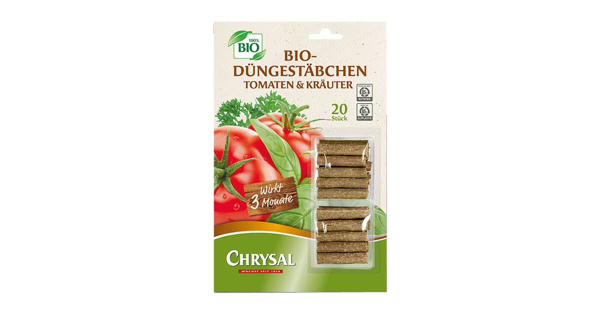 Chrysal Düngestäbchen Bio Tomaten & Kräuter
