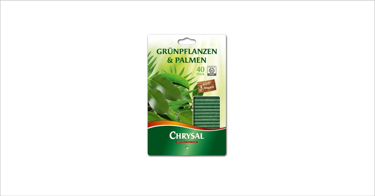 Chrysal Düngestäbchen Grünpflanzen & Palmen